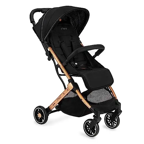 MoMi ESTELLE Reise Buggy Klein Zusammenklappbar - Kinderwagen Klappbar für Kinder bis 15kg ab 6 Monaten - Reisebuggy mit Liegefunktion - Kinderbuggy Leicht 7,5kg - 5-Punkt-Sicherheitsgurt