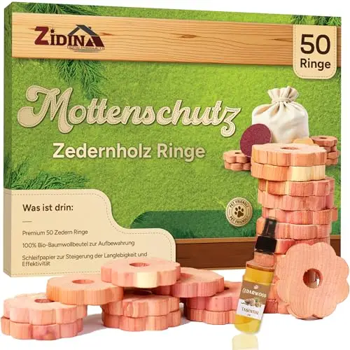 zidina mottenschutz zedernholz 50er pack