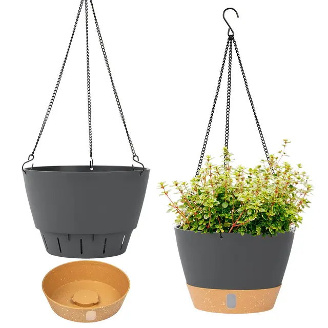 qcqhdu 2 stück 20cm blumenampel hängend