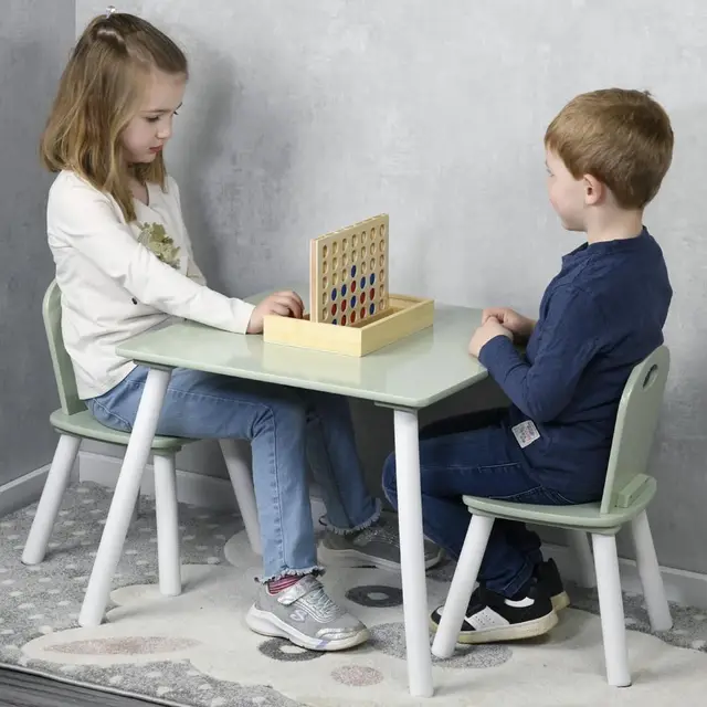 kesper kindertisch 2 stühle 55x55 cm