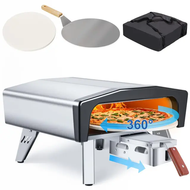avawing pizzaofen gas 500 grad 50 cm