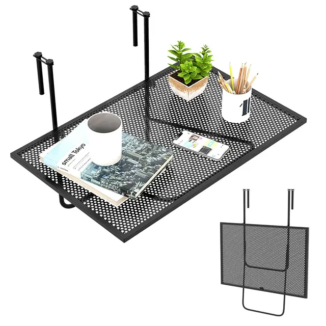 komfotteu balkonhängtischan 60 cm eisen