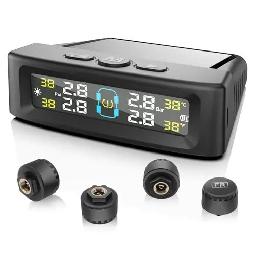 Avutrel T12-4 Reifendruckkontrollsystem TPMS Solar mit 4 Sensoren