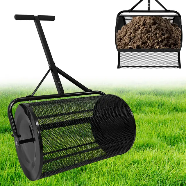 yznahre 80l kompoststreuer metall