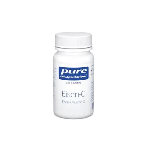 Pure Encapsulations - Eisen C - Immunsystem stärken mit Vitamin C - Für die Blutbildung, Gegen Müdigkeit - Eisencitrat - 60 Kapseln