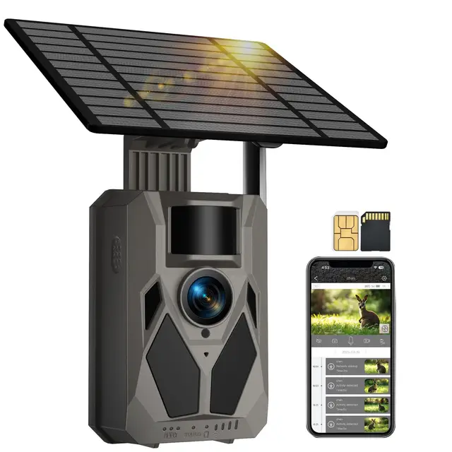 Syndesmos 4G LTE Wildkamera Solar 2,5K