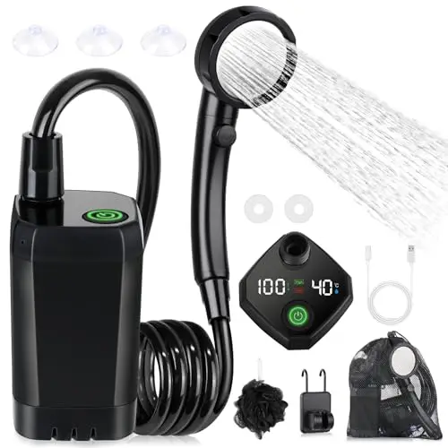 spopal campingdusche tragbare 6000mah