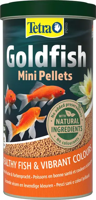 tetra pond goldfish mini pellets 1 l