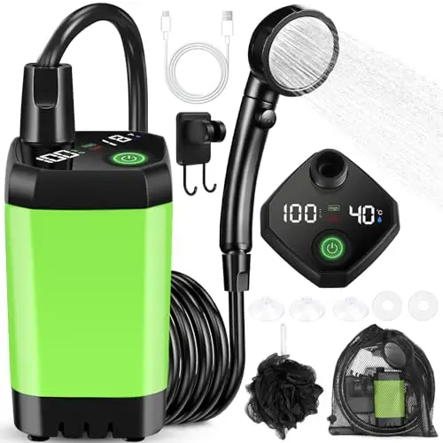 barakyeg campingdusche 6000mah