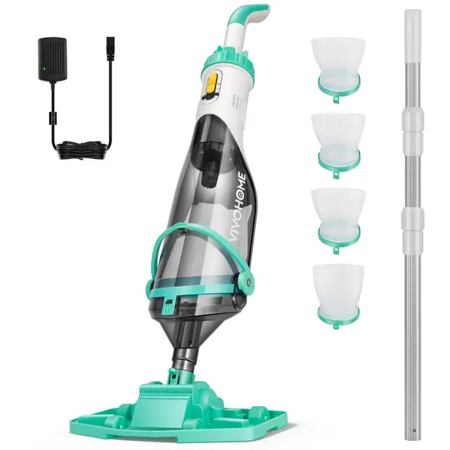 vivohome kabelloser poolsauger 213cm