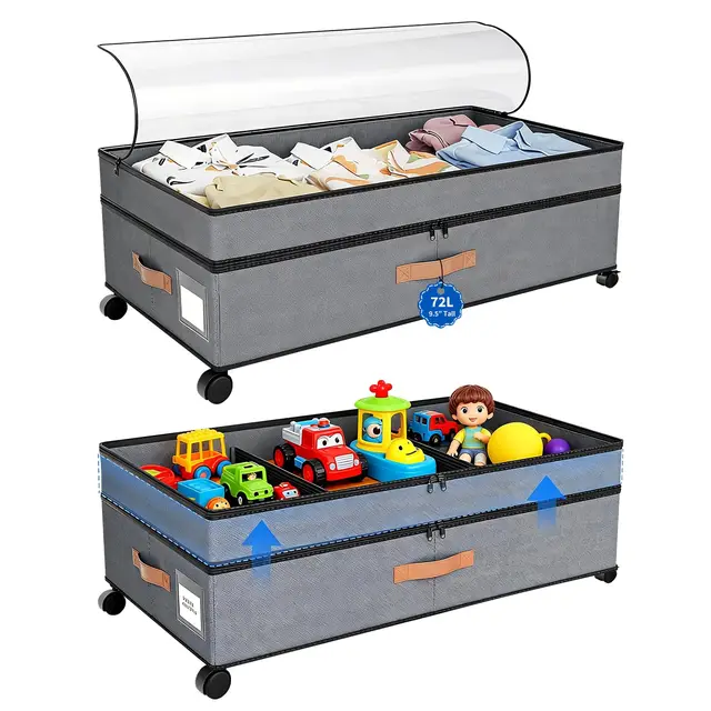 lnopever unterbett-box 2er-set 72l