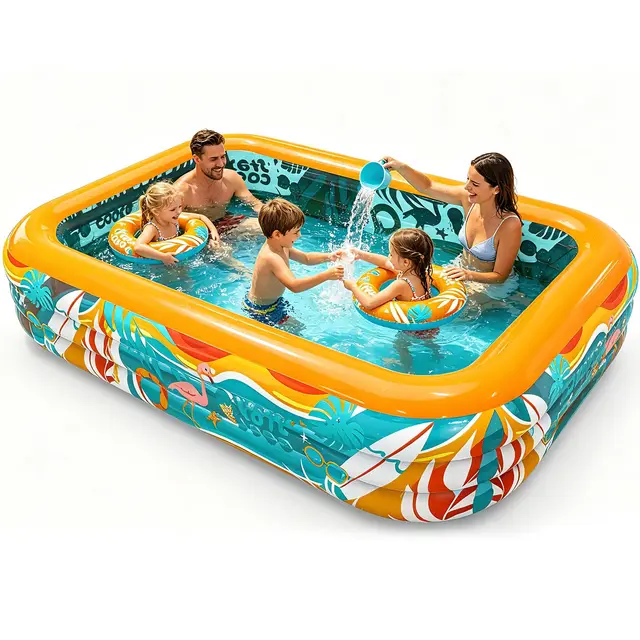 Skirfy Aufblasbarer Pool XXL 305x183x56 cm
