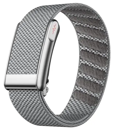 findtime Fitness Tracker ohne Display Aktivitätstracker NFC Smart Band IP68 Wasserdicht Kalorie Distanz-Tracking Multi Sport Modi Schlafmonitor Herzfrequenzmesser usw. Nylon Armband Grau