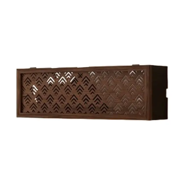 XPLKQXE WiFi Router Aufbewahrungsbox, Holz Medien Schrank, Kabelmanagement Box, Rattan Router Verkleidung Geeignet Für Schlafzimmer, Büros, Wohnzimmer, Arbeitszimmer
