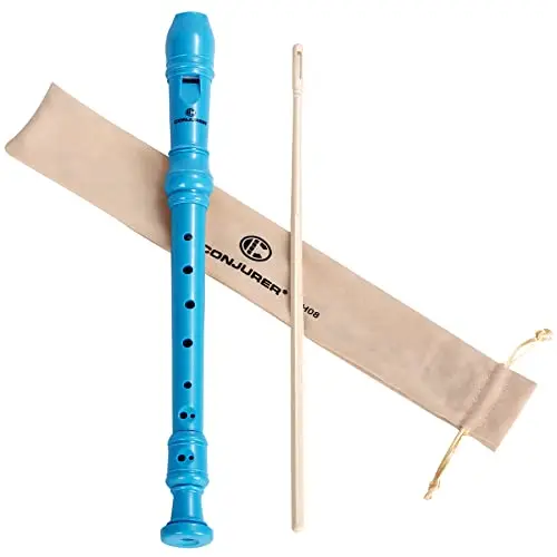 conjurer sopran blockflöte blau 8-loch