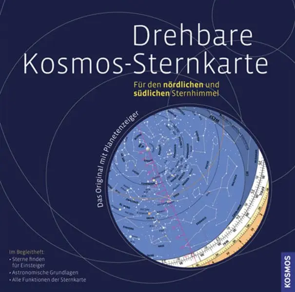 kosmos drehbare sternkarte beide