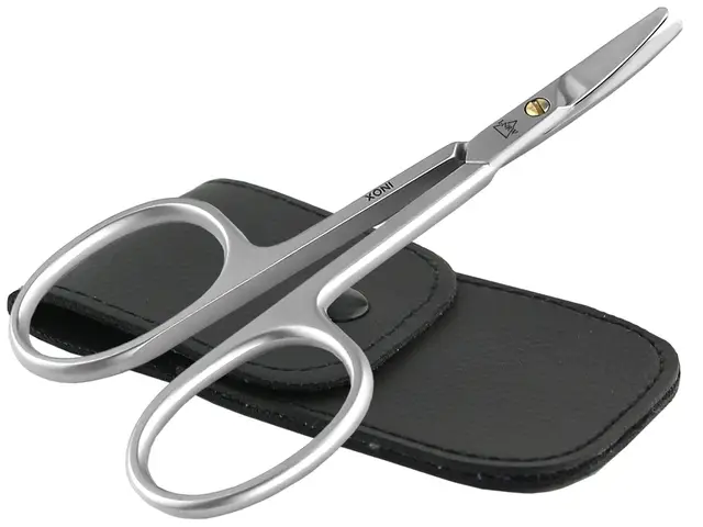 Nagelschere Baby Abgerundet Edelstahl Rostfrei Babynagelschere mit Etui zum Schneiden von Finger- und Fußnägeln von Kindern 9 cm