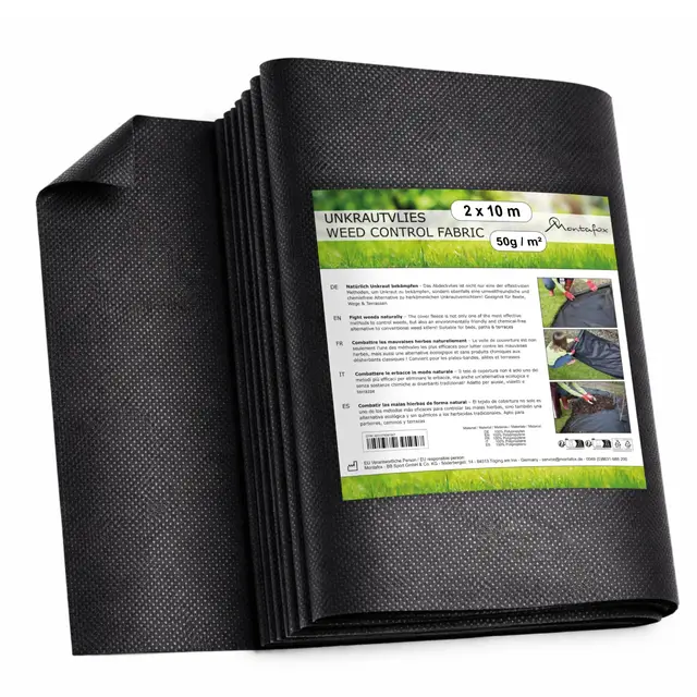 montafox unkrautvlies 20m² 50g/m²