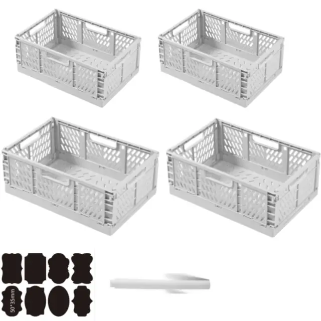 CNKHDZ Klappbox Faltbar 4er-Set Weiß