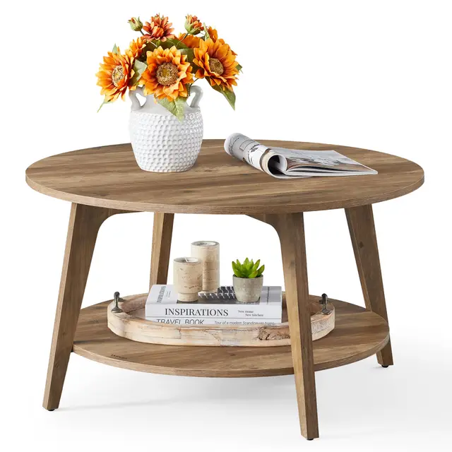 vasagle maeze couchtisch rund 80 cm