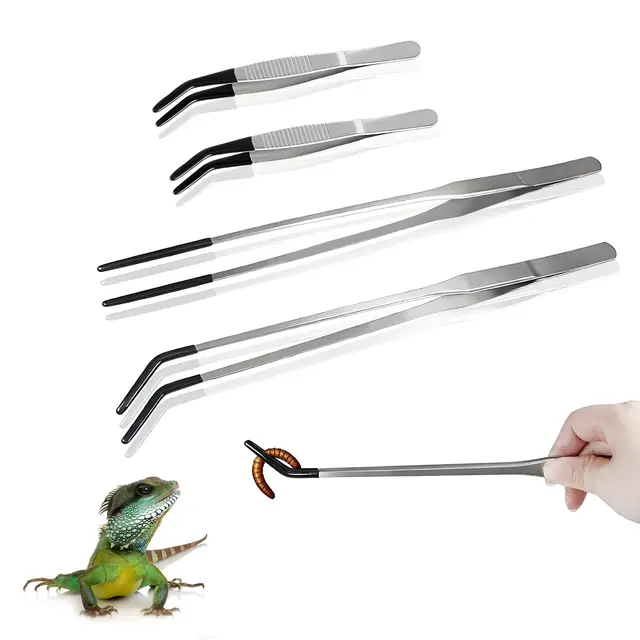 4 stück aquarium pinzette set gerade