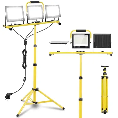 papasbox 300w led baustrahler stativ