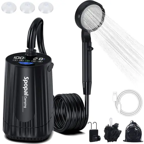 spopal campingdusche 10000mah outdoor