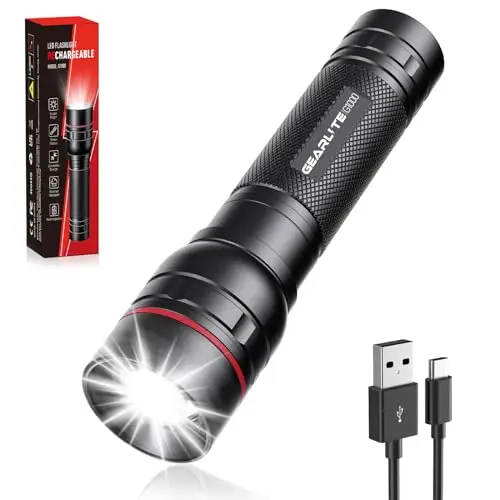 gearlite led taschenlampe 2000 lumen