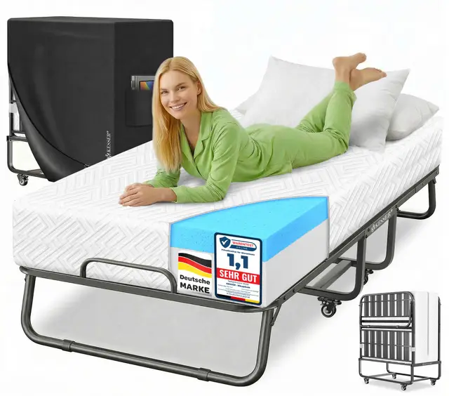 kesser klappbett 200x90 gästebett mit