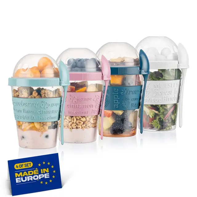 winkly müslibecher to go 4er set 600ml