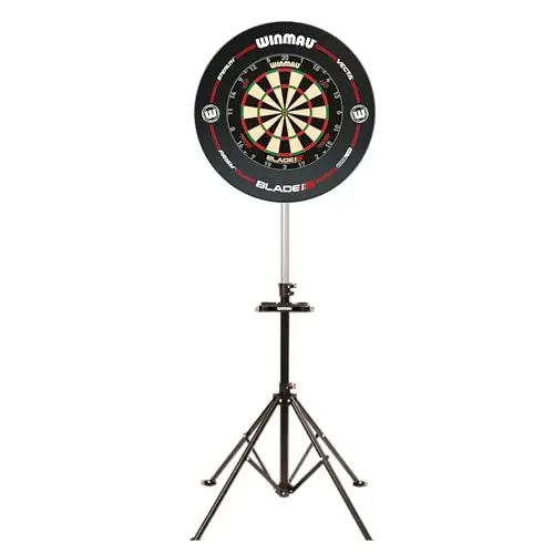 WINMAU Xtreme Dartscheibe-dartständer 2.0 - Tragbar, verstellbar und freistehend - Dartboard-Montagesystem im Stativdesign - Professionelles Dart-Zubehör - Kompatibel mit Allen Winmau-Dartscheiben