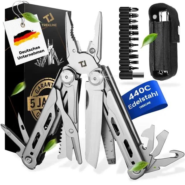trekline multitool 440c edelstahl g-10