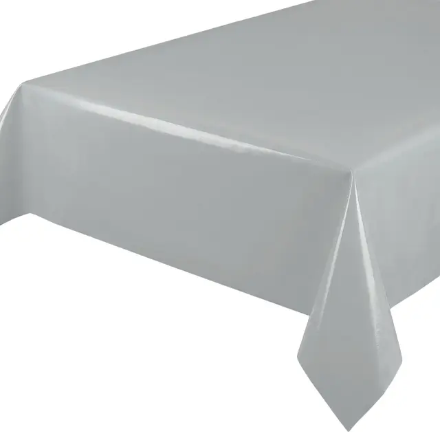 Wachstuchtischdecke Tischdecke Wachstuch abwischbar, Uni Einfarbig 140x100 cm (Rechteckig) Grau
