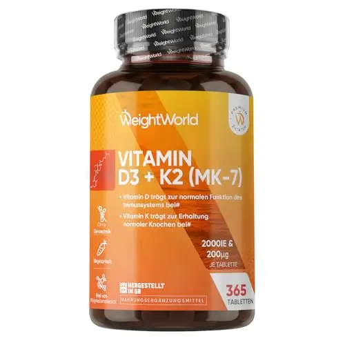 WeightWorld D3 K2 2000 IE Tabletten