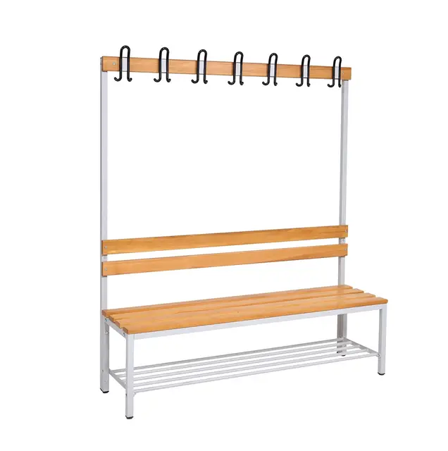 furni24 umkleidesitzbank stahl 150 cm