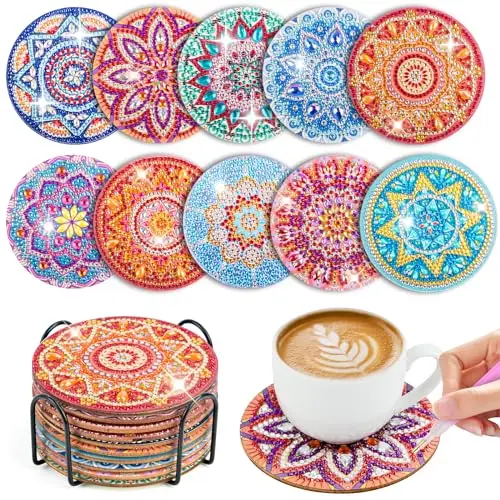 wugu diamond painting untersetzer set
