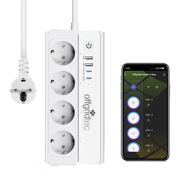 offgridtec smart wifi steckdosenleiste