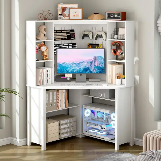Gurexl L-Gaming Eckschreibtisch 168cm