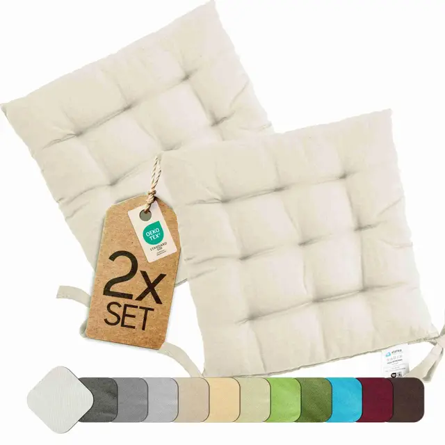 étérea basic sitzkissen 40x40 2er set