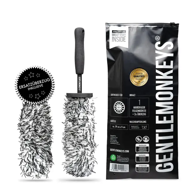 GENTLEMONKEYS Mikrofaser Felgenbürste
