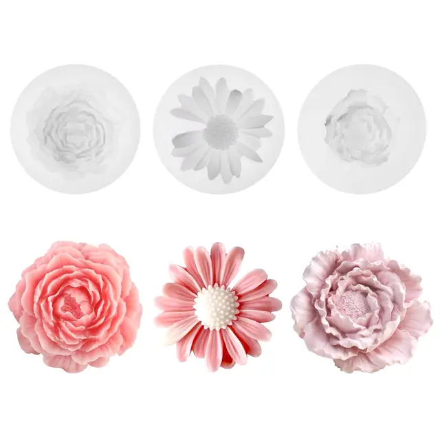 fourindo blumen kerzen gießform set