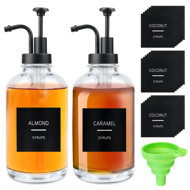 sunoya kaffee sirup spender glas set