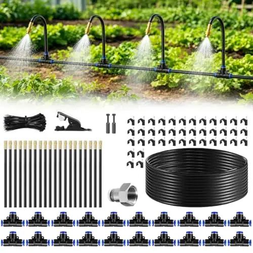 20M Garten Bewässerungssystem mit Messingdüsen