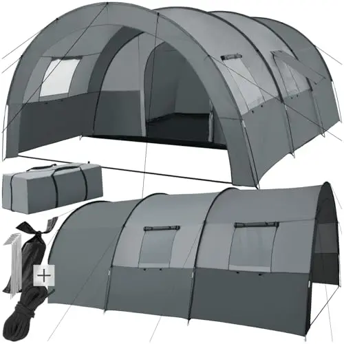 tectake Tunnelzelt 6-Personen