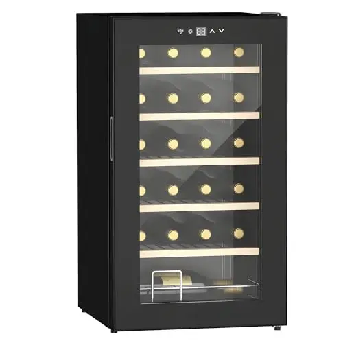 HOMCOM 24-Flaschen Weinkühlschrank