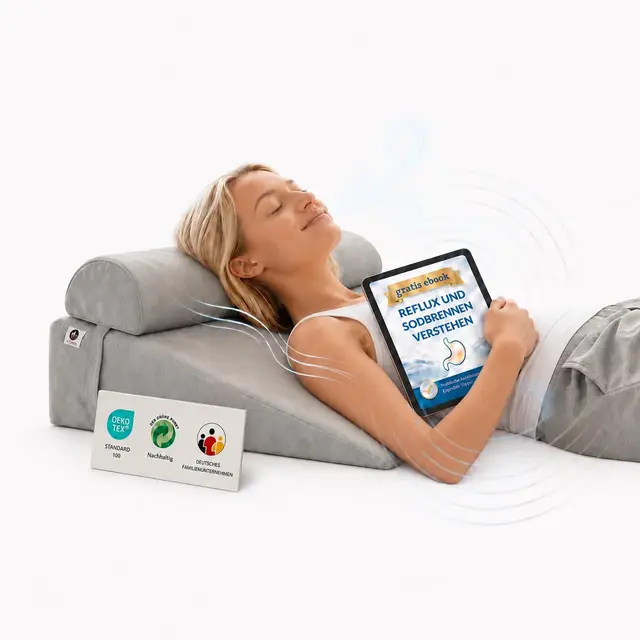 ruhetau keilkissen set mit nackenrolle