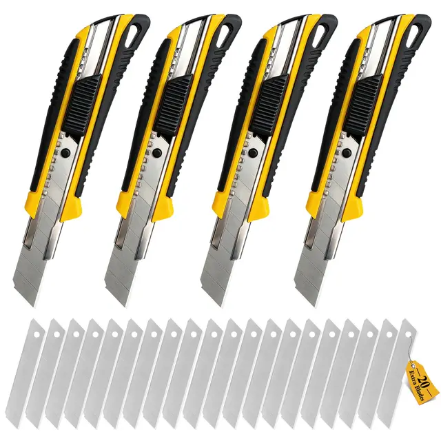 cclife cuttermesser set 4 messer 18mm