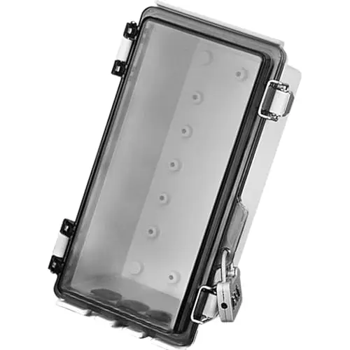 Wasserdichte Kabelbox Für Den Außenbereich Wasserdichte Verteilerdose Transparent ABS Kunststoff Mit Schloss Diebstahlschutz Für Außen Steckdosenleiste Elektroinstallation IP66 Staubdicht