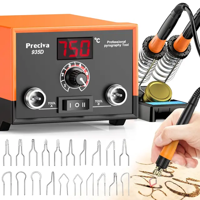 preciva 935d brandmalstation digital 25w
