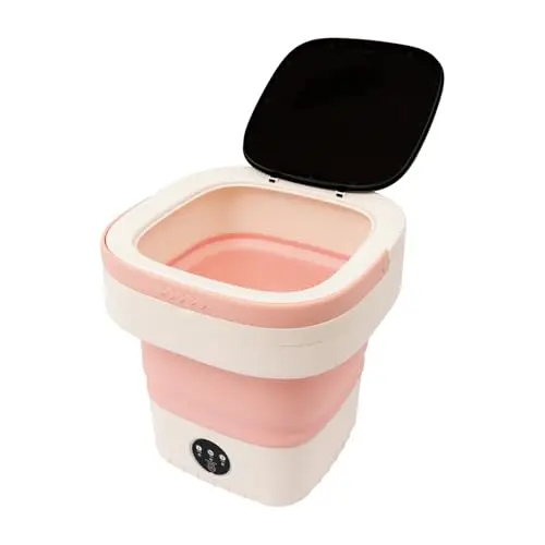 HongKKon Mini-Waschmaschine 12L faltbar (Rosa)